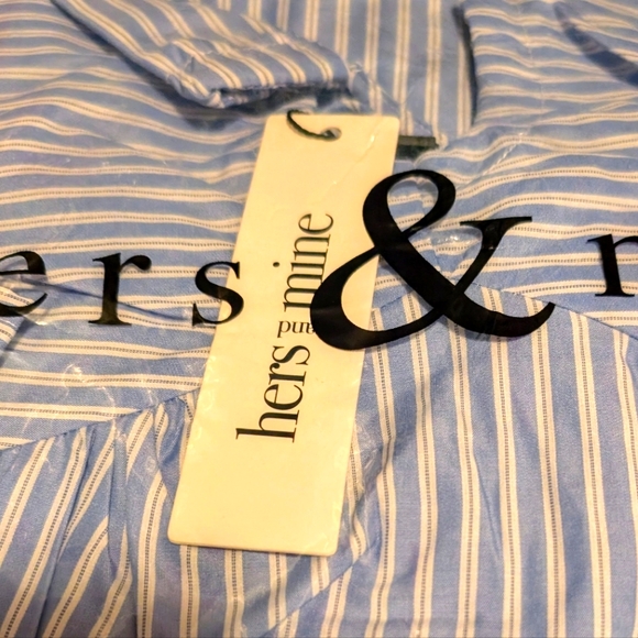 Hers & Mine Striped Bowtie Midi Dress - Picture 4 of 4